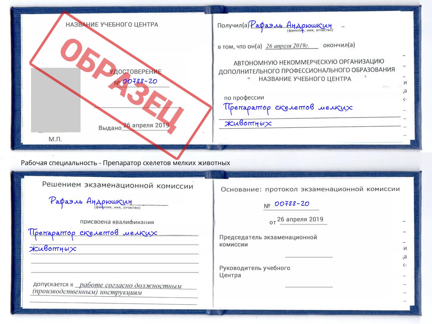 Препаратор скелетов мелких животных Павлово